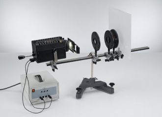 LD Didactic Optical Analogy to Electron Diffraction at a Polycrystalline Lattice